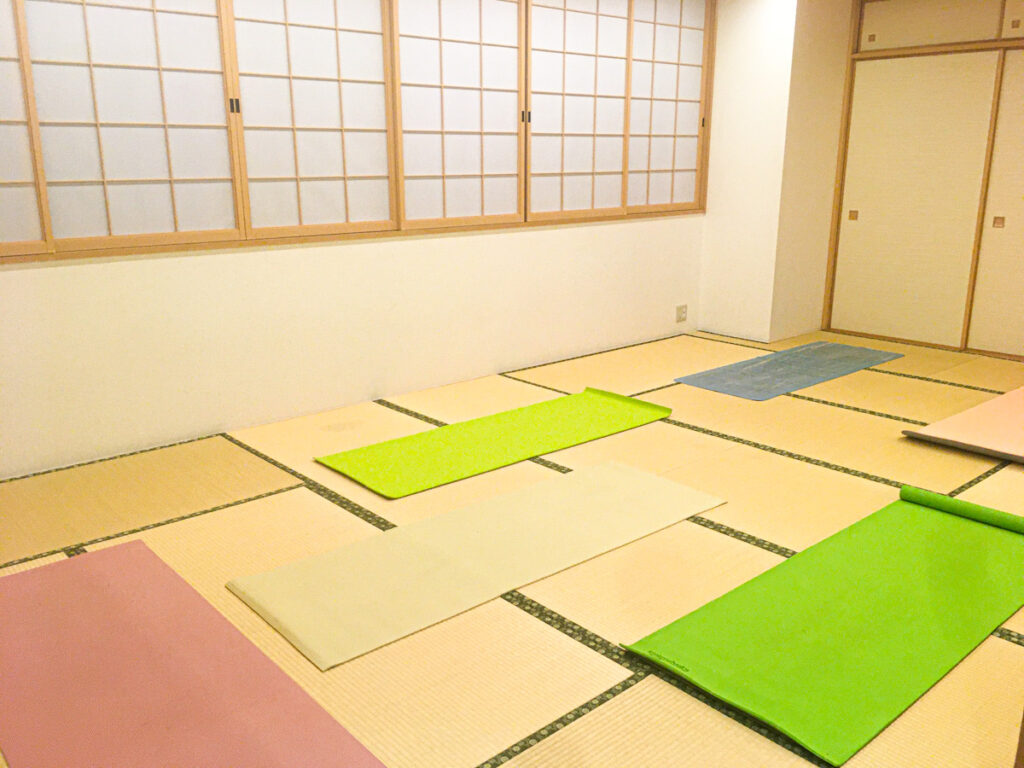Photo of the yoga studio in Honjo.
