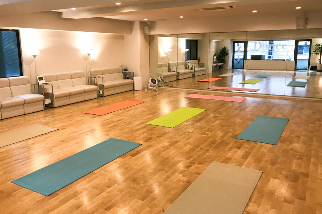 Photo of the yoga studio in Kuramae.
